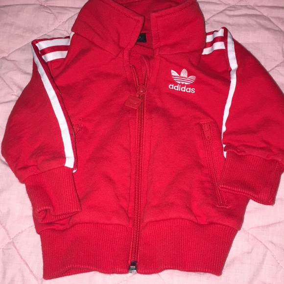 adidas Other - Adidas Red Warm Up Jacket- Size 9 months